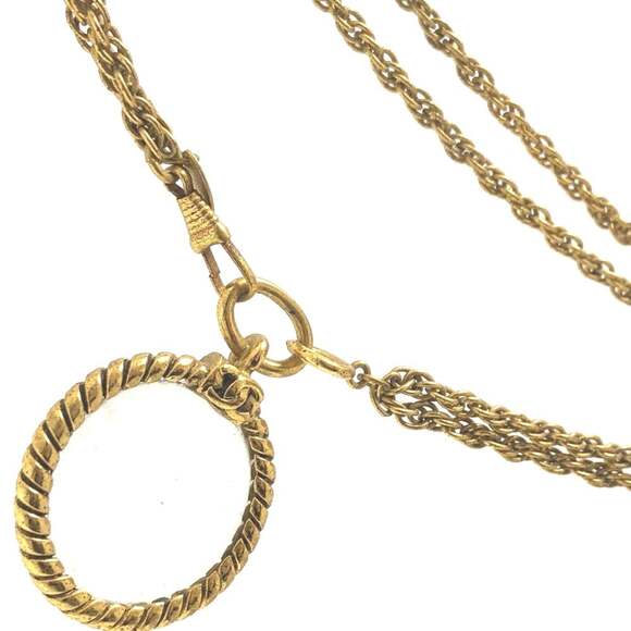 Chanel Vintage Magnifying Glass Pendant #228850C93B - Picture 3 of 9